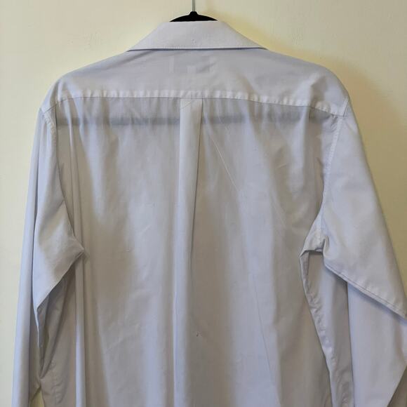 Ampaco Ltd. 16.5/ 34/35 white long sleeve button up blouse corpcore boho classic - Picture 6 of 7